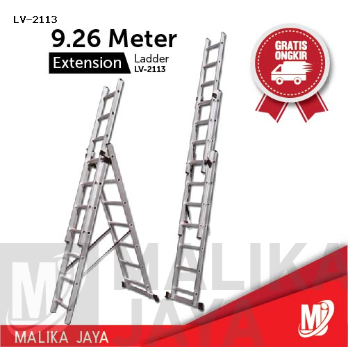 Tangga Extension Ladder 9,26 Meter Merk Liveo LV 2113